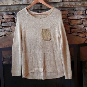 36 point 5 Gold knit sweater